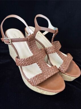 kate spade TIANNA Braided Wedge Sandals